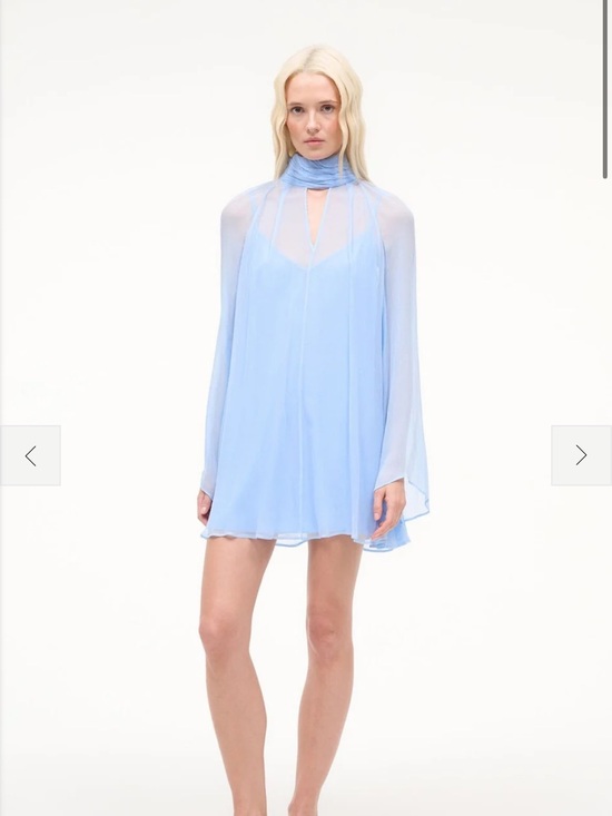 STAUD Dresses & Skirts - Staud Esther Mini Dress Clear Blue